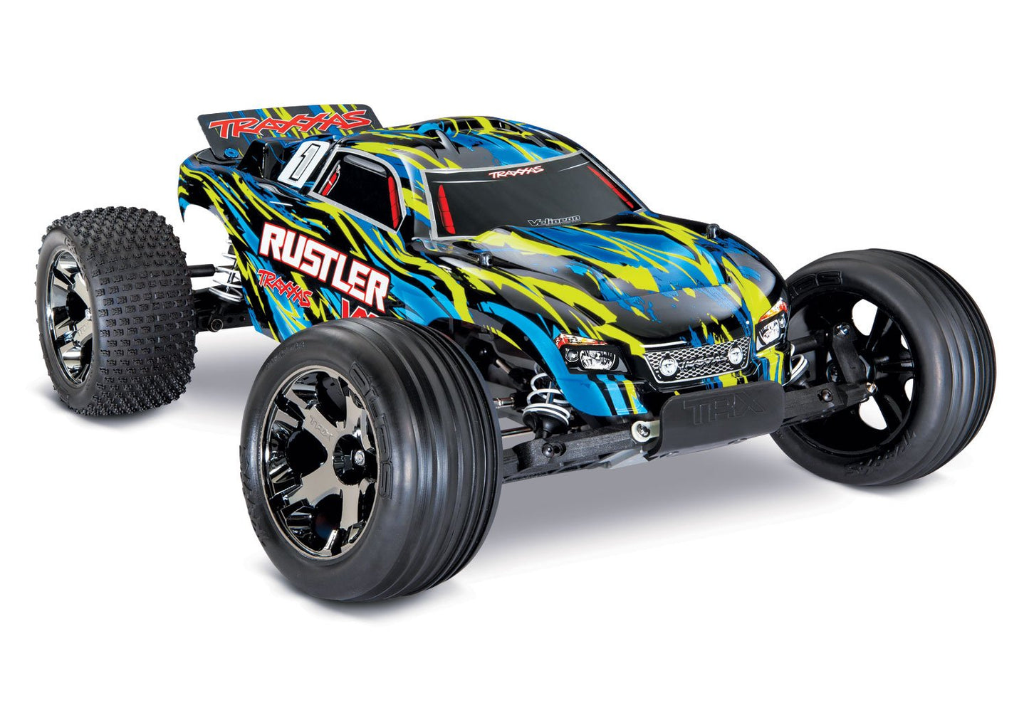 Discontinued - Rustler  VXL:  1/10 Scale Stadium Truck with TQi Traxxas Link  Enabled 2.4GHz Radio System & Traxxas Stability Management (TSM)