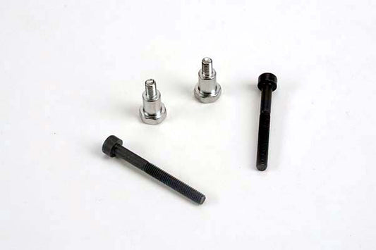 Shoulder screws steering bellcranks (3x30mm cap-head machine) (2)/ draglink shoulder screws (chrome) (2)