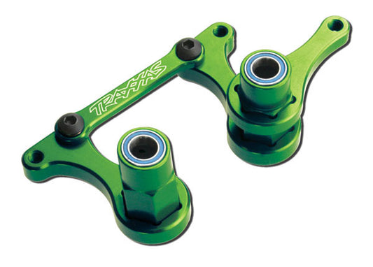 Steering bellcranks drag link (green-anodized 6061-T6 aluminum)/ 5x8mm ball bearings (4)/ hardware (assembled)