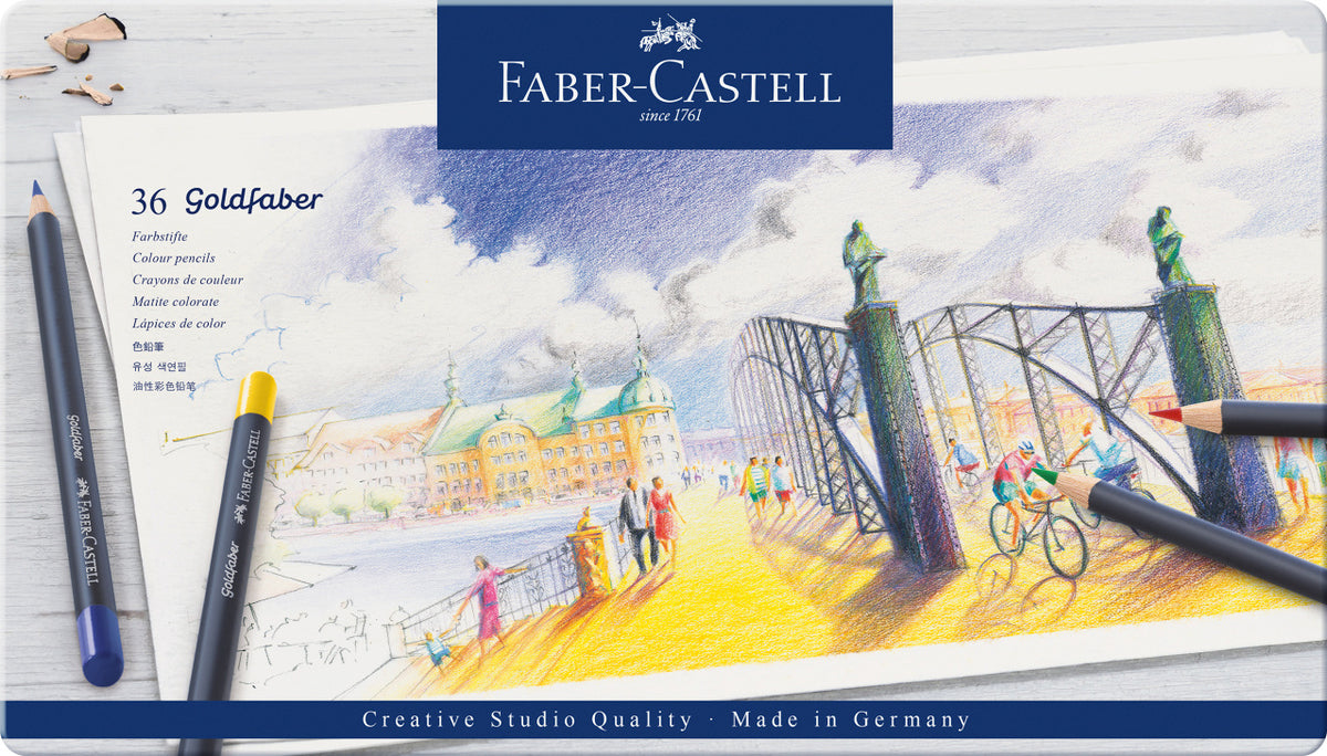 Goldfaber Colored Pencil Set In Metal Tin 36/Pkg-