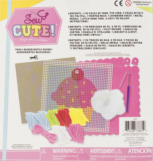 Sew Cute! Latch Hook Kit-Cupcake