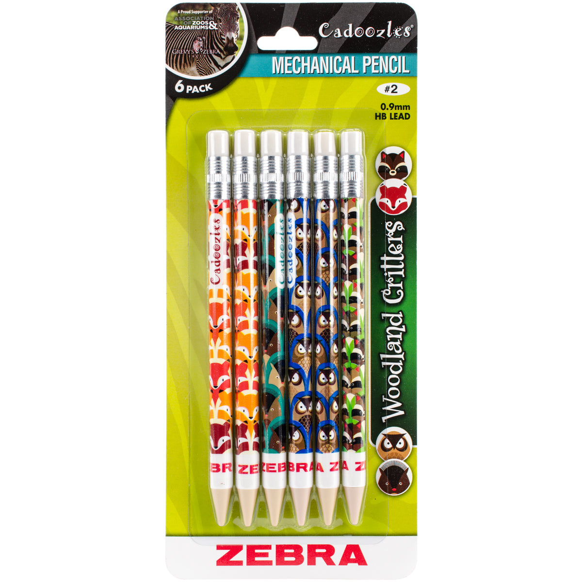 Cadoozles Mechanical Pencils 6/Pkg-Assorted
