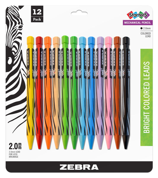 Cadoozles Mechanical Colored Pencils 12/Pkg-Assorted