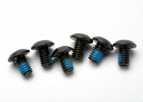 Screws 4x6mm button-head machine (hex drive) (with threadlock) (6)