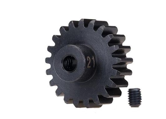 Gear 21-T pinion (32-p) heavy duty (machined hardened steel)/ set screw