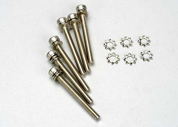 Screws 3x28mm cap-head machine (hex drive) (6)/ 3x6mm ELW (6)