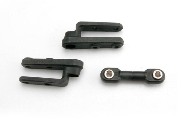 Servo horns steering (2)/ steering link (3x12mm threaded rod (1)/ rod ends (2)/ hollow balls (2)