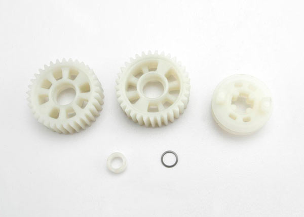 Output gears 33T (2)/ drive dog carrier/ output shaft spacer