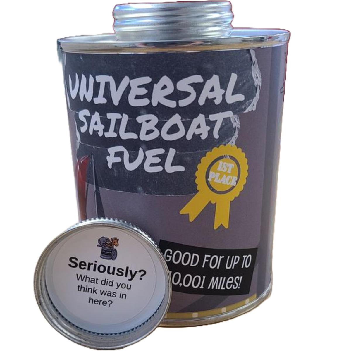 Canned Sailboat Fuel Funny Gag Gift Dirty Santa Joke Prank
