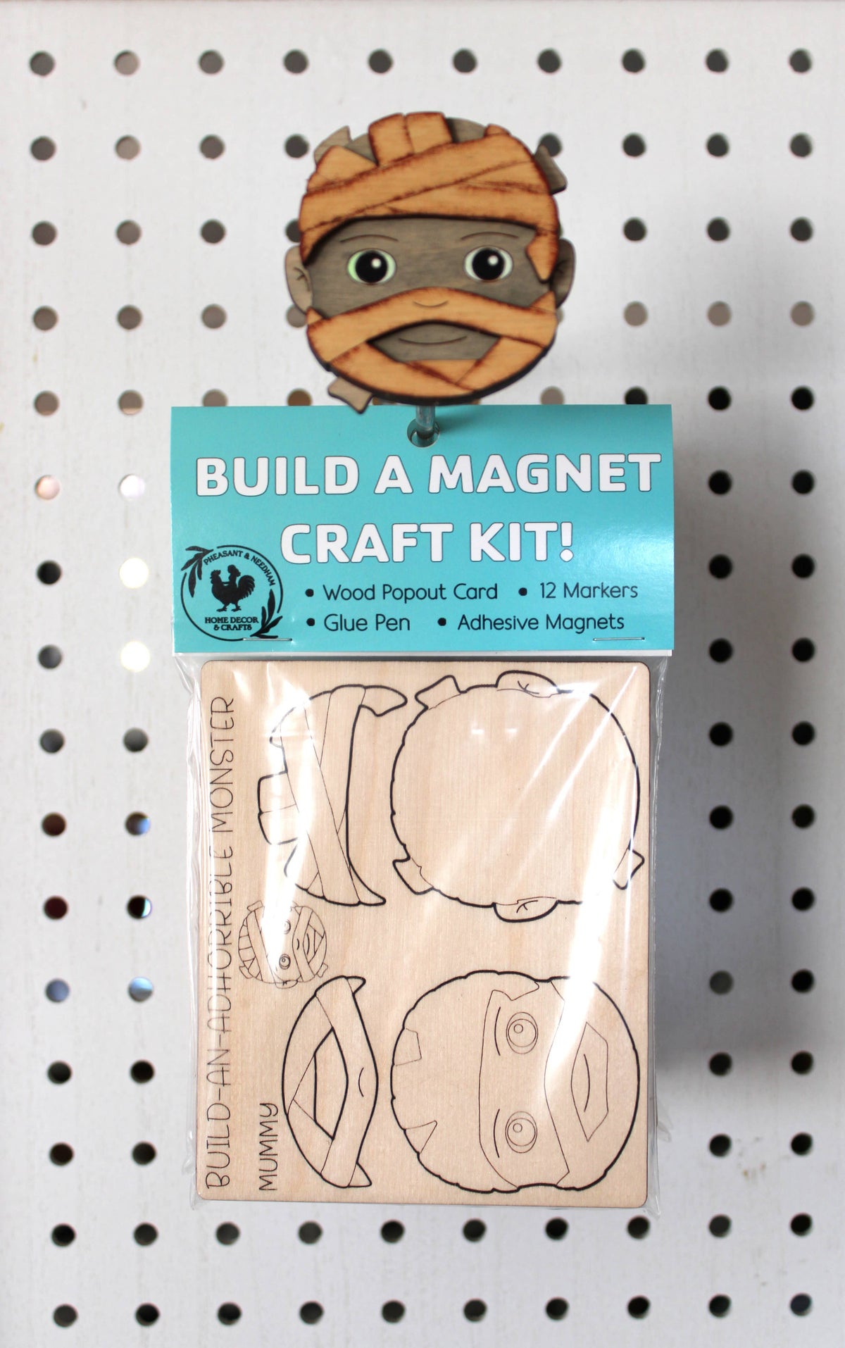 Pheasant & Needham Home Decor & Crafts - DIY Mummy Magnet Kit HALLOWEEN