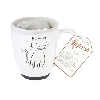Ceramic Cup Gift Set 16 OZ Pet Cat