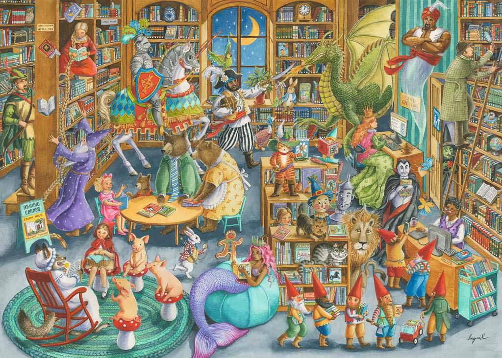 Midnight at the Library 1000 pc Puzzle