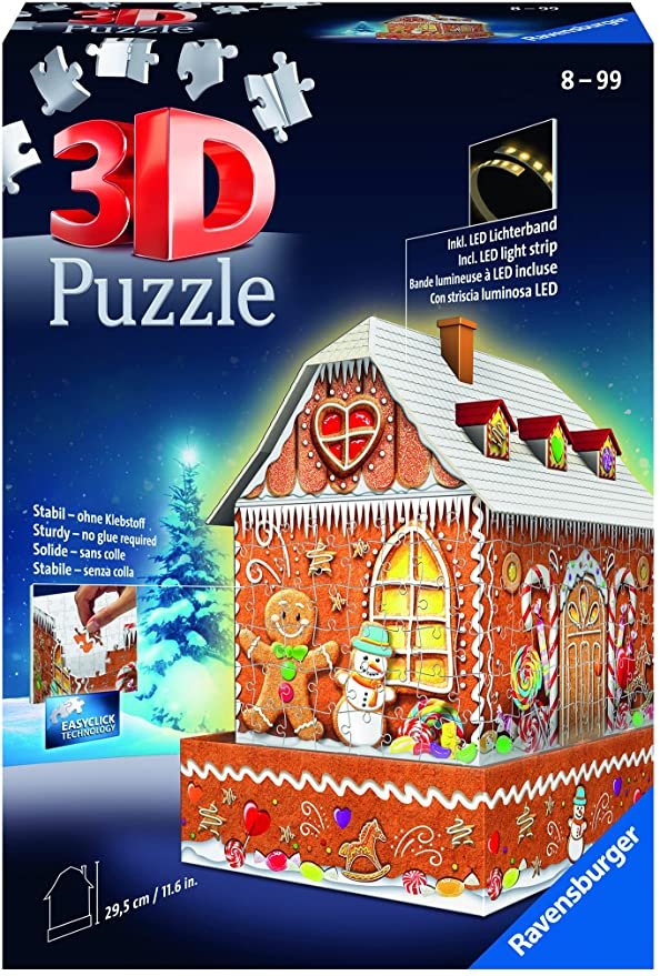 Gingerbread House - Night Edition Seasonal 3D 216