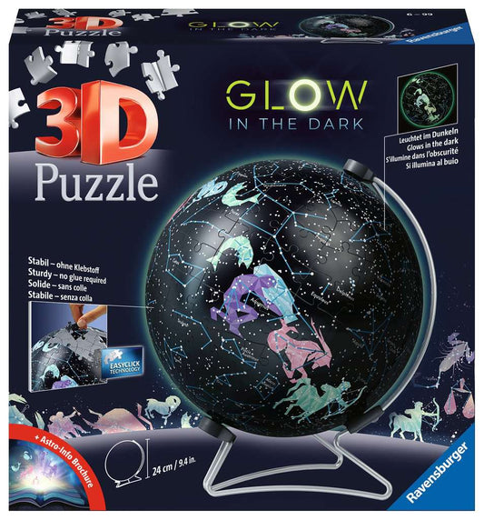 Glow in Dark Star Globe 180pc 3D Puzzle