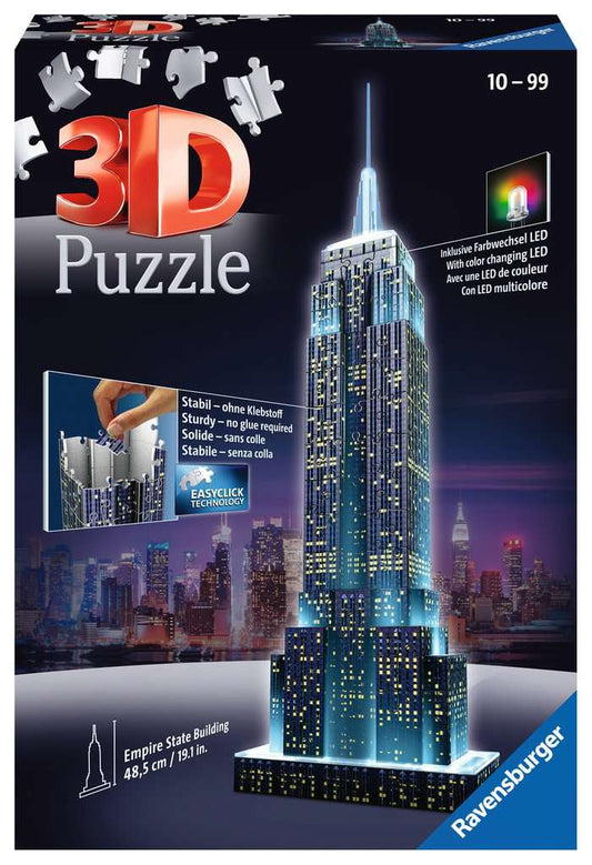 Empire State Building - Night Edition 3D 216 pc 3D