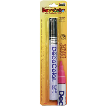 Uchida DecoColor Broad Glossy Oil-Based Paint Marker-White