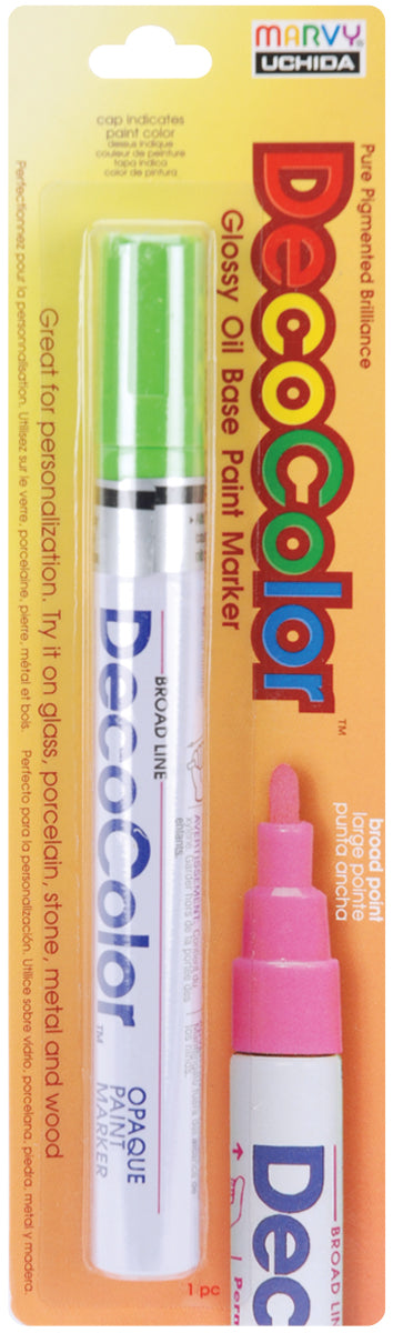Uchida DecoColor Broad Glossy Oil-Based Paint Marker-White