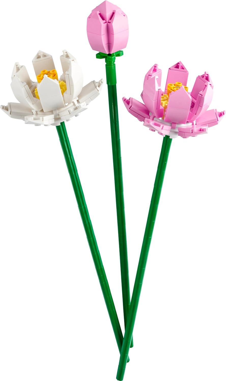 LEGO Lotus Flowers Building Kit, Artificial Flowers for Decoration, Gift Idea, Aesthetic Room Décor for Kids, Building Toy for Girls and Boys Ages 8 and Up, 40647