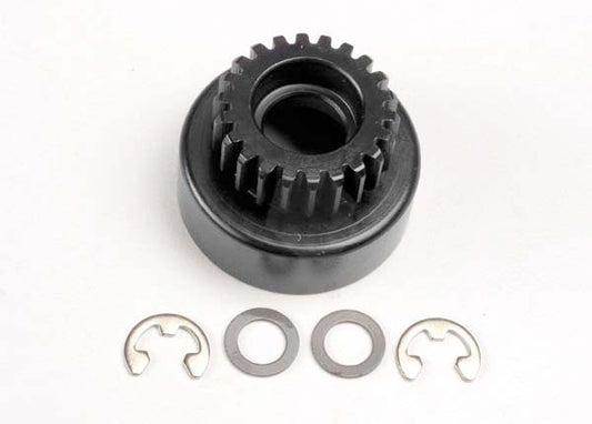 Clutch bell (22-tooth)/ 5x8x0.5mm fiber washer (2)/ 5mm E-clip (requires #4611-ball bearings 5x11x4mm (2))