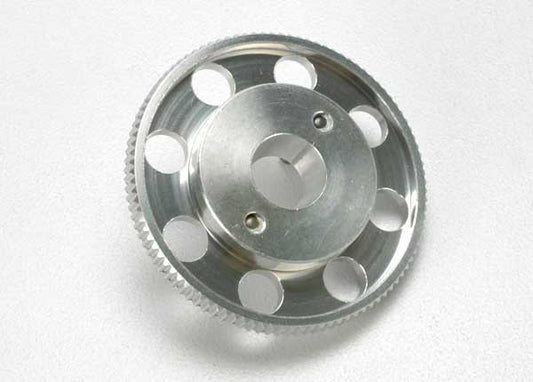Flywheel (larger knurled for use with starter boxes) (TRX 2.5 and TRX 2.5R) (silver-anodized)