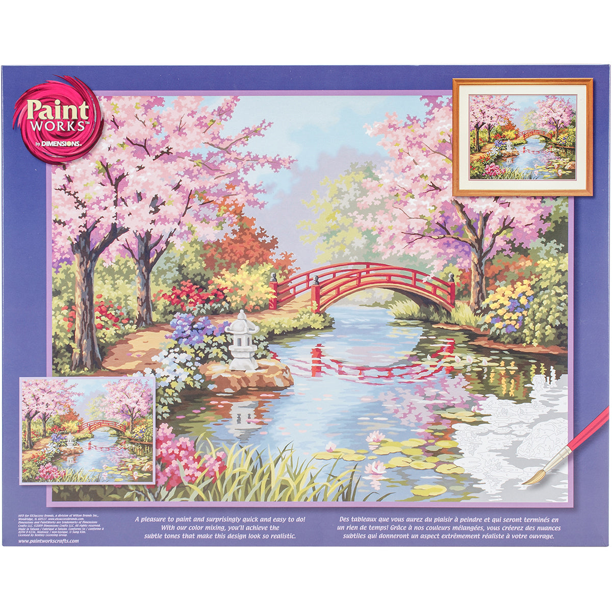 Paint Works Paint By Number Kit 20"X16"-Japanese Garden