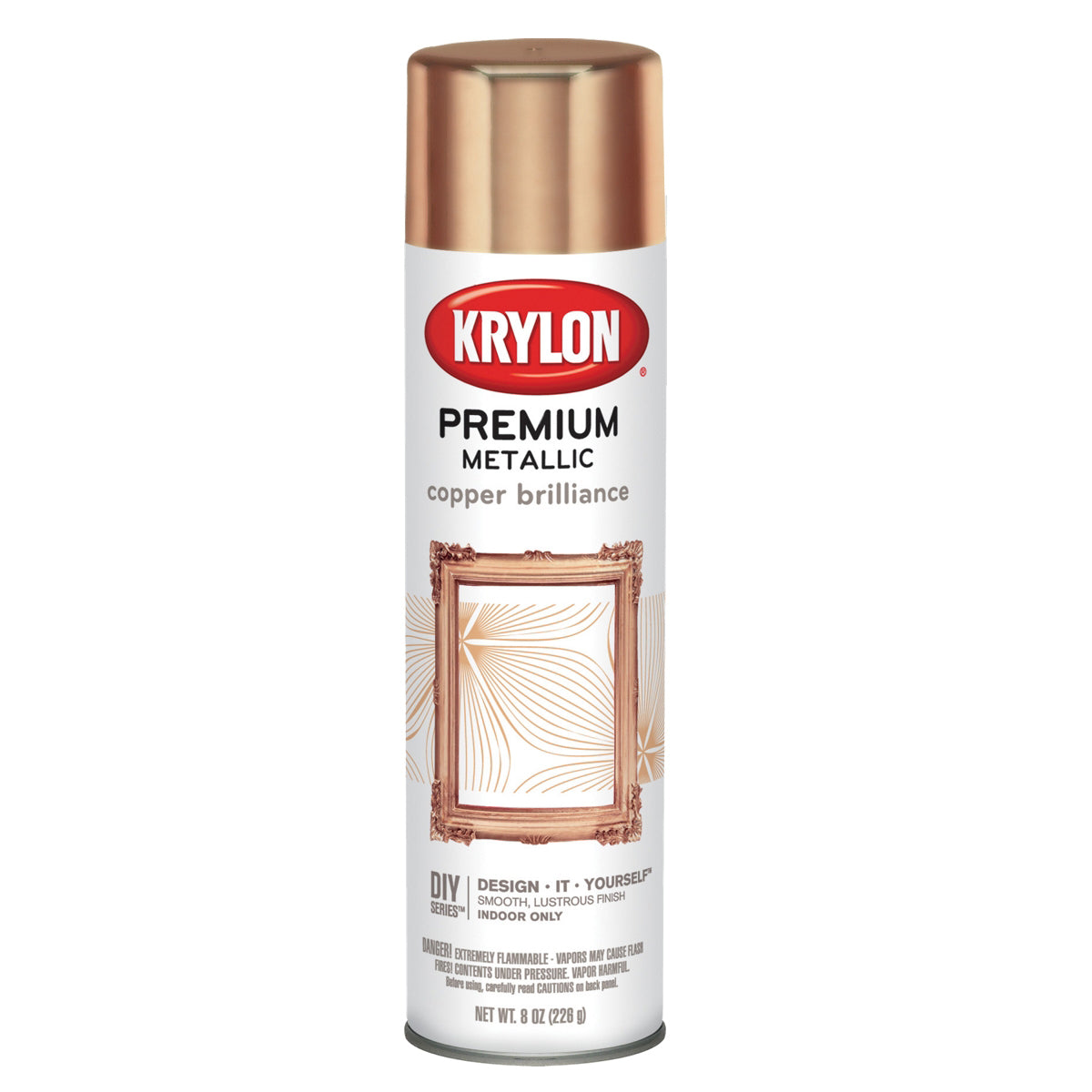 Premium Metallic Spray Paint 8oz-Copper Brilliance