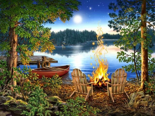 Lakeside 500 Piece Wooden Jigsaw Puzzle