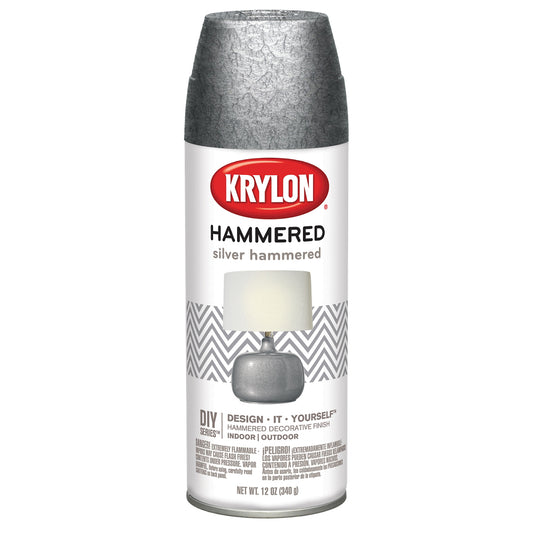 Hammered Finish Paint 12oz-Silver