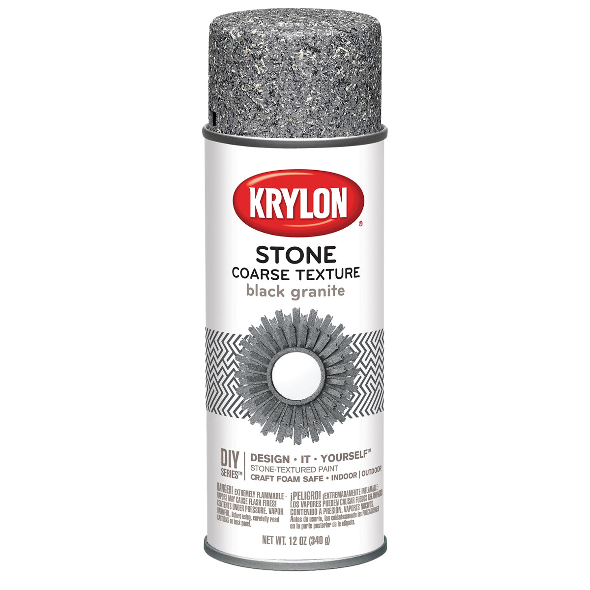 Coarse Stone Aerosol Spray 12oz-Black Granite