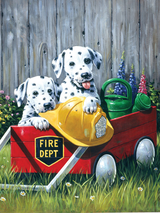 Junior Small Paint By Number Kit 8.75"X11.75"-Fire Wagon
