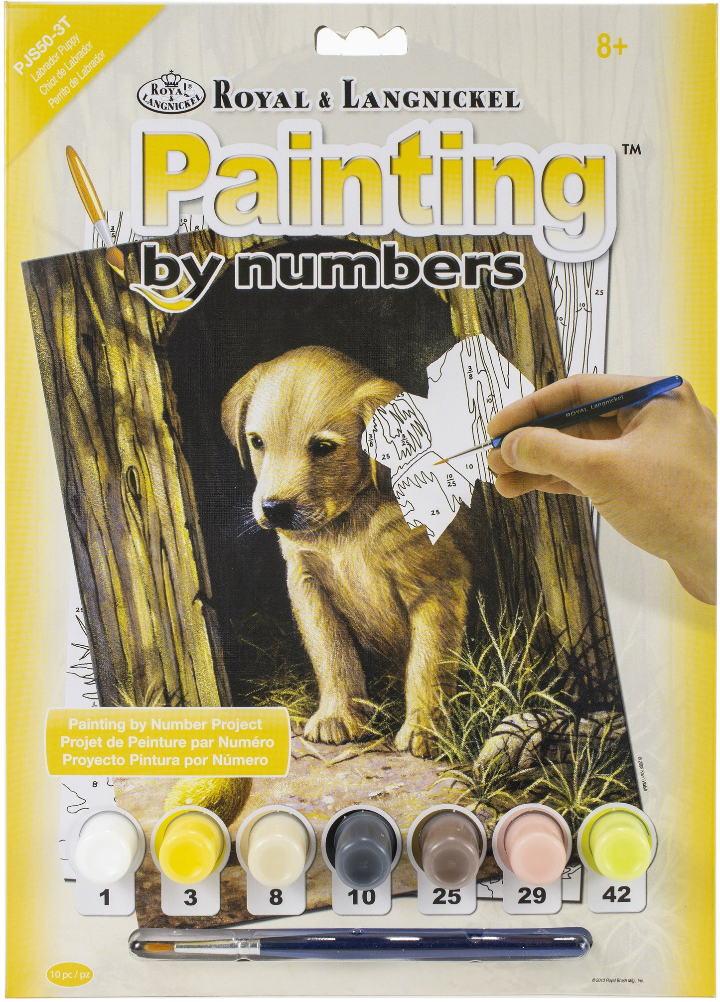 Junior Small Paint By Number Kit 8.75"X11.75"-Labrador Puppy