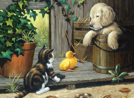 Junior Large Paint By Number Kit 15.25"X11.25"-3 Buddies