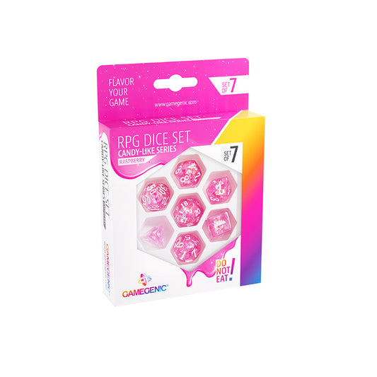 Candy-like Series - Raspberry - RPG Dice Set  7pcs