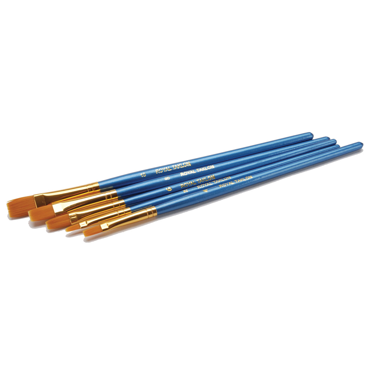 Royal & Langnickel(R) Gold Taklon Value Pack Brush Set-5/Pkg