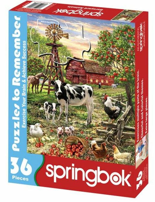 Barnyard Animals (36pc) Puzzles to Remember 36, 60 & 100 Pieces