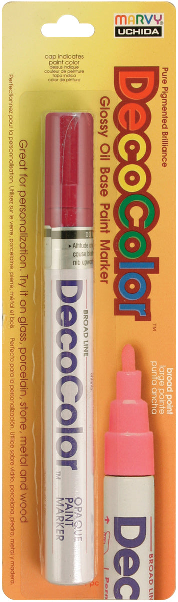 Uchida DecoColor Broad Glossy Oil-Based Paint Marker-White