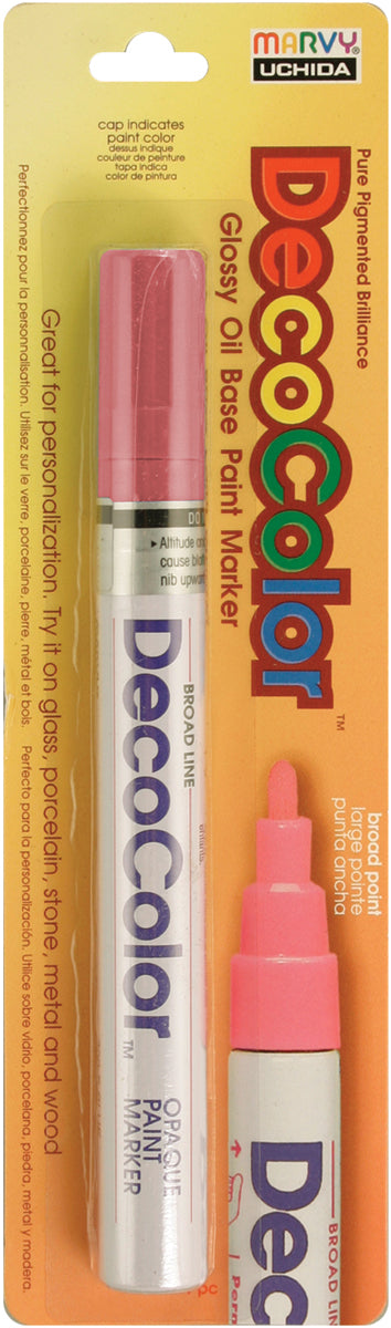 Uchida DecoColor Broad Glossy Oil-Based Paint Marker-White