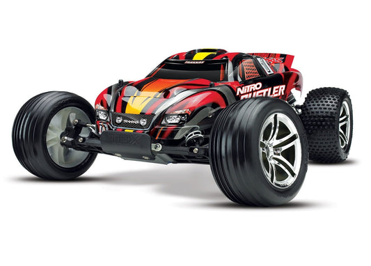 Nitro Rustler:  1/10-Scale Nitro-Powered 2WD Stadium Truck with TQi Traxxas Link™ Enabled 2.4GHz Radio System & Traxxas Stability Management (TSM)