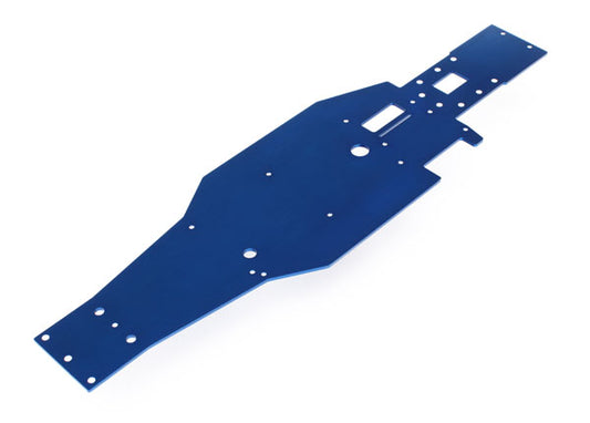 Chassis lower (blue-anodized T6 aluminum)