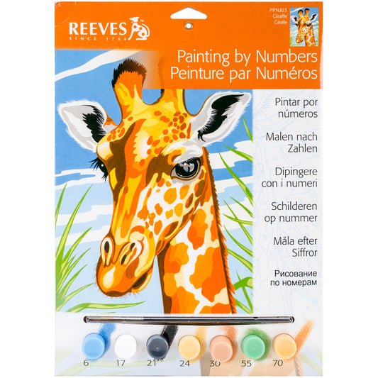 Junior Paint By Number Kit 9"X12"-Giraffe