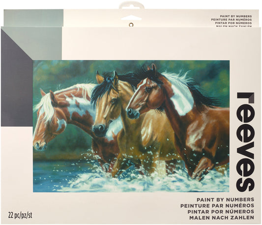 Paint By Number Kit Artist's Collection 12"X16"-Heading Upstream