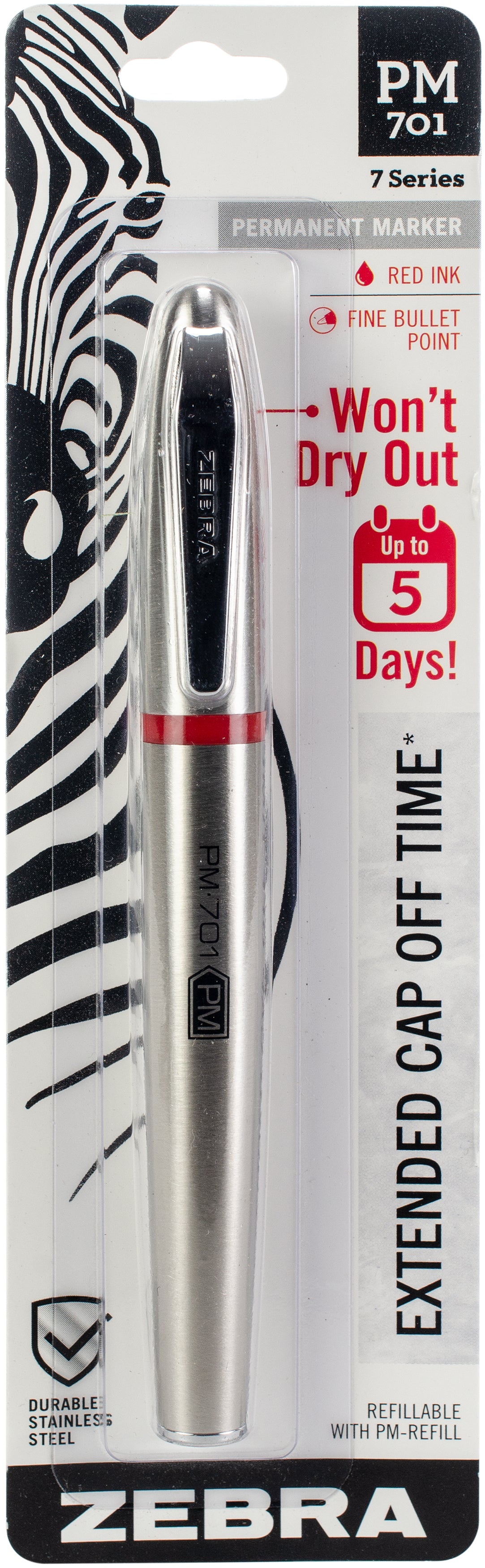 Zebra Permanent Steel Marker-Black