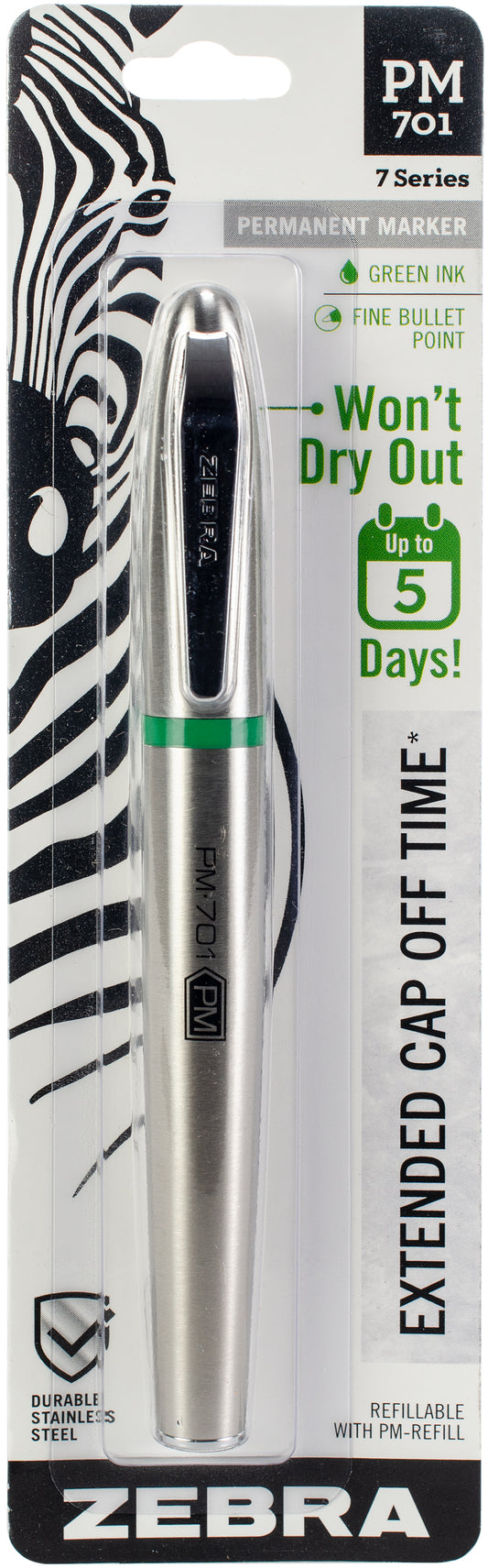 Zebra Permanent Steel Marker-Black