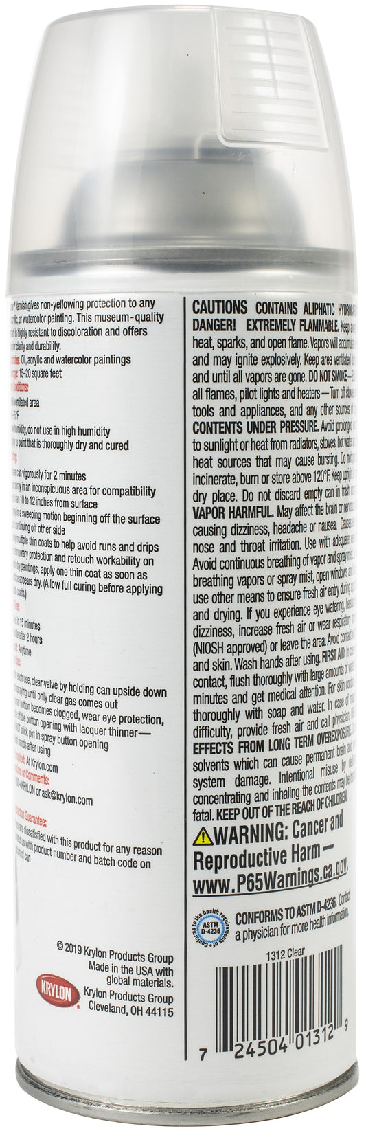 Kamar Varnish Aerosol Spray 11oz-