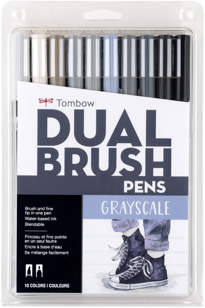 Tombow Dual Brush Pens 10/Pkg-Primary