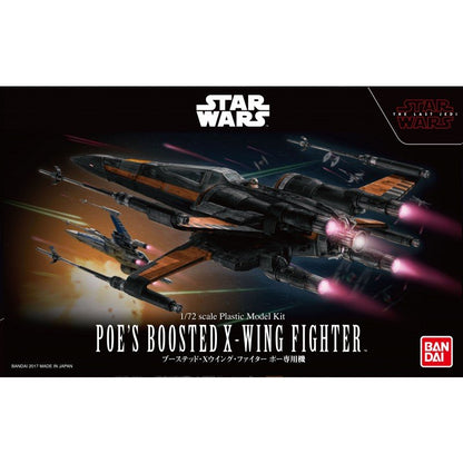 Poe's Boosted X-Wing "Star Wars" Bandai Star Wars 1/72 Plastic Model