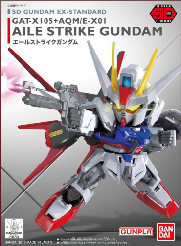 Maquette Gundam - 002 Aile Strike Gundam Gunpla SD EX-STD 8cm