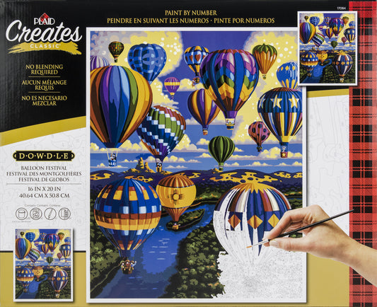 Paint By Number Kit 16"X20"-Balloon Festival