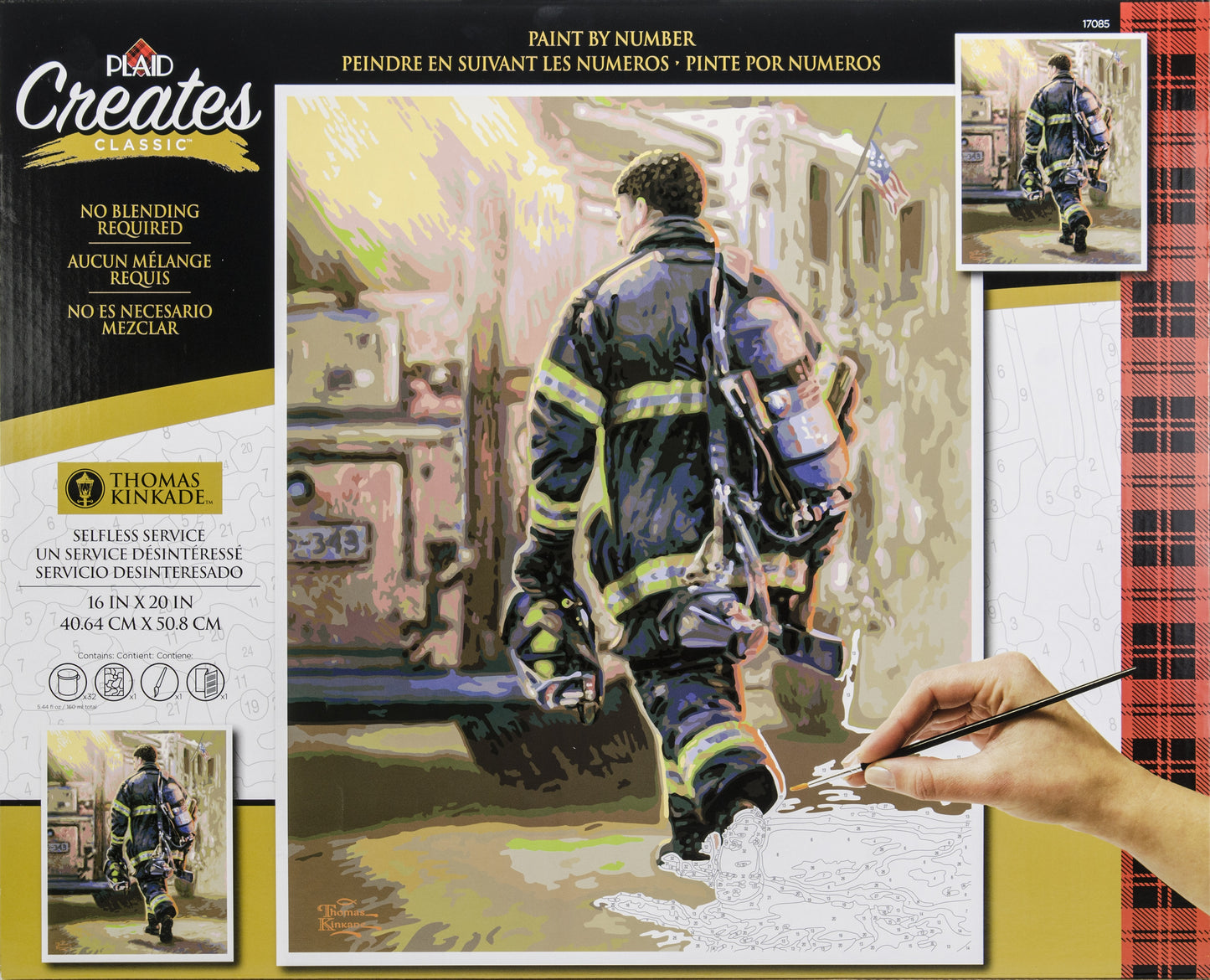 Thomas Kinkade Paint By Number Kits 16"X20"-Selfless Service - Thomas Kinkade