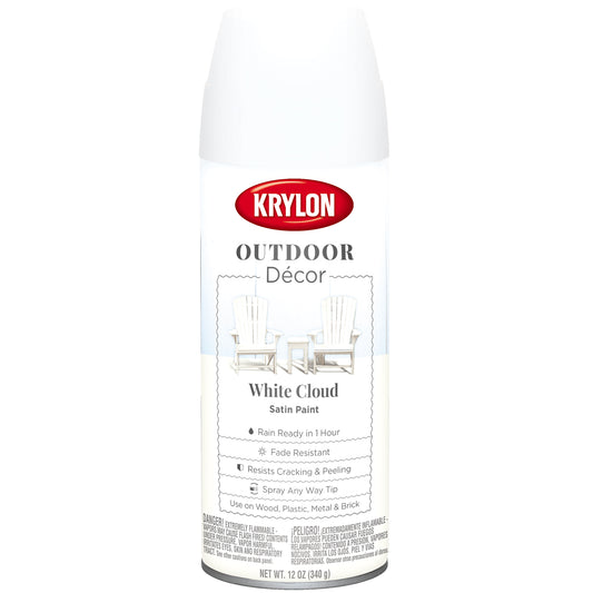 Outdoor Decor Spray Paint 12oz-White Cloud